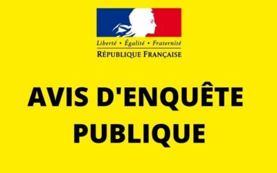 Avis d’enquête publique du 05/11/2025 au 05/12/2025